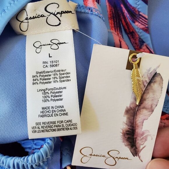 Jessica Simpson Palmy Days One Piece Swimsuit - Picture 10 of 11